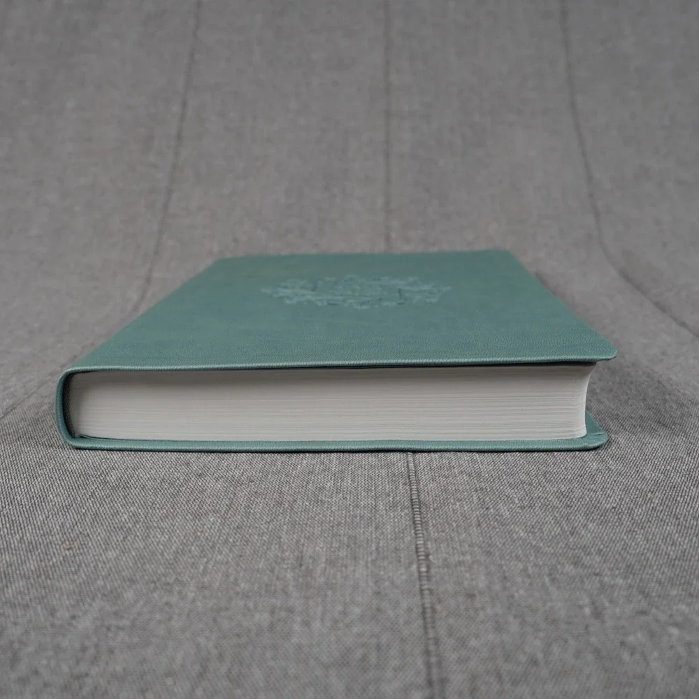 Soft Touch Bible KJV Large Print Premium Value Thinline Floral Embossed Teal